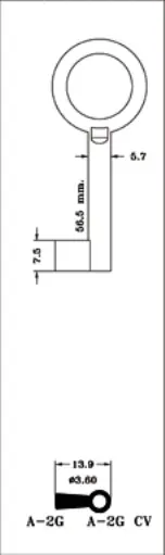 LLAVE LATON JMA A-2G