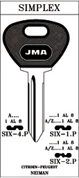 LLAVE ACERO JMA SIX-1.P
