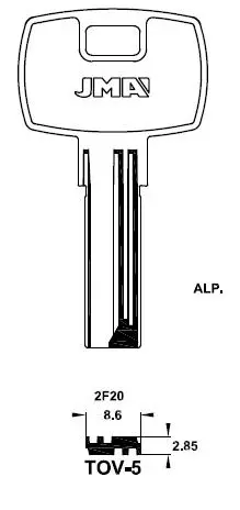 LLAVE ALPACA JMA TOV-5