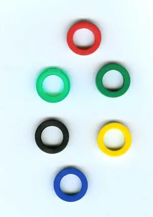 ANILLA LLAVERO PLASTICO SURT