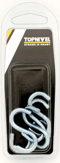 GANCHO FORMA "S" ZINCADO 40MM