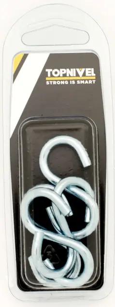 GANCHO FORMA "S" ZINCADO 50MM