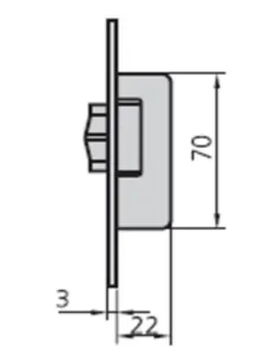CERRADURA MET.EMB. 1963RV H. N