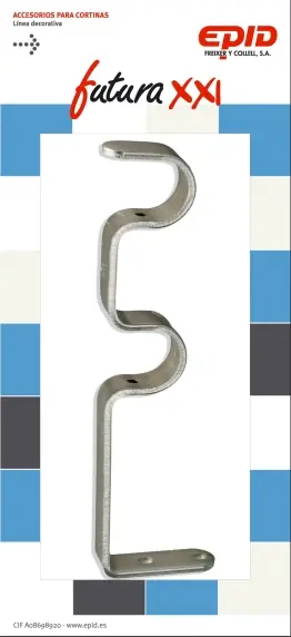 SOPORTE DOBLE 19MM METAL NIQUE