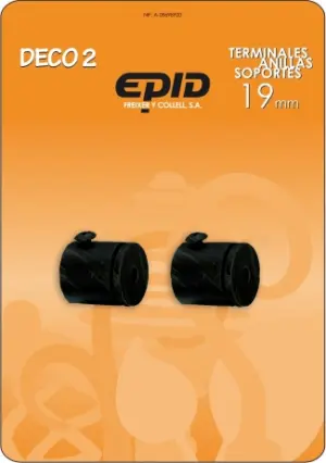 SOPORTE LATERAL 19MM METAL NEG