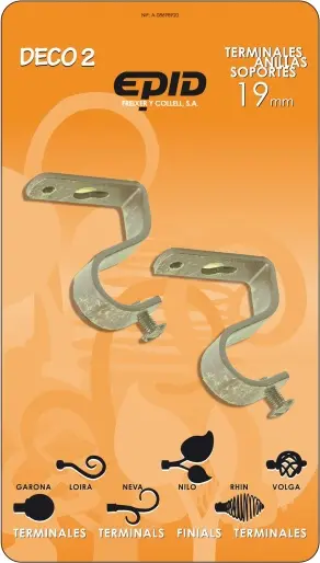 SOPORTE TECHO 19MM METAL CREMA