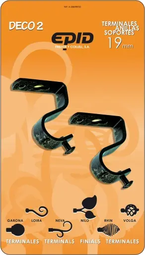 SOPORTE TECHO 19MM METAL NEGRO