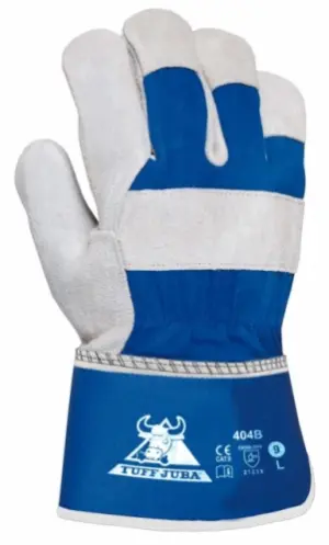 GUANTE SERR/LONA AZ/GR L09 404