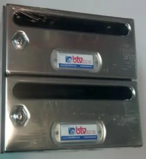 BUZON HORIZ INOX BTV 2 PZ MERC