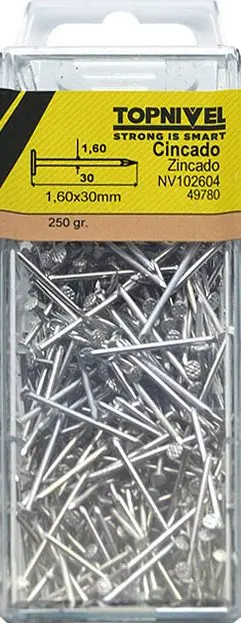 CLAVO FIJ C/PL. 1,6X030MM 250G