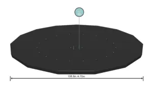 COBERTOR PISC. 460CM SP/H GR/O