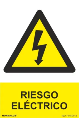 CARTEL 210X300MM RIESGO ELECTR