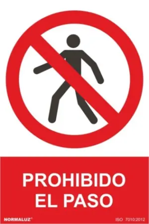 CARTEL 210X300MM PROHIBIDO EL