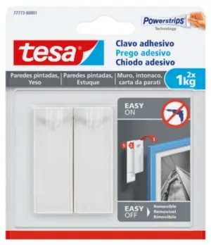 COLGADOR ADH BLANCO 1KG PL 2 P