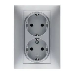 BASE ENCHUFE DOBLE SCHUKO TT E