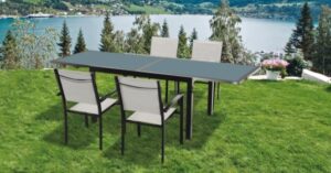 MESA JARD 80/160X80X75CM ANTR.