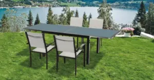 MESA JARD 80/160X80X75CM ANTR.