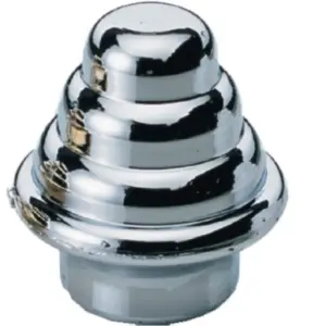 TERMINAL RIZADO 12MM CROMADA