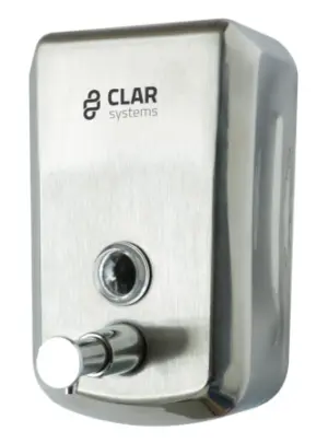 DISPENSADOR JABON 0,8 L ACERO