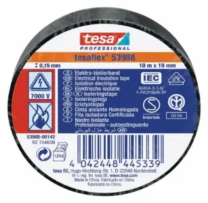 CINTA 10MT X 19MM NEGRO TESATA