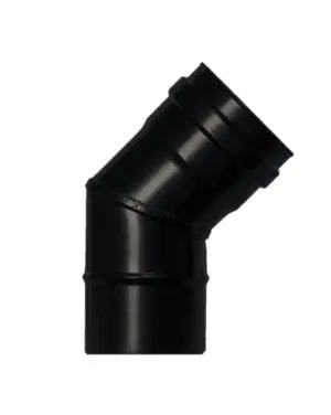 CODO ESTUFA PELLET 45º Ø80MM A