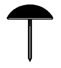 TACHUELA PLANA PLANA 25 PZ