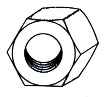 TUERCA HEXAG. 934 M06 ACERO 20