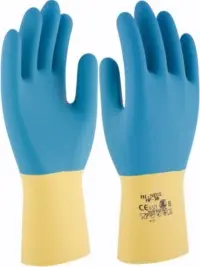 GUANTE QUIMICO M08 AM/AZ LATEX
