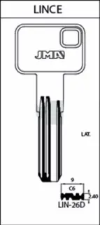 LLAVE LATON JMA LIN-26D