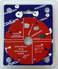 DISCO CORTE Ø115X22,23MM CARBU