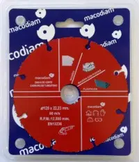 DISCO CORTE Ø125X22,23MM CARBU