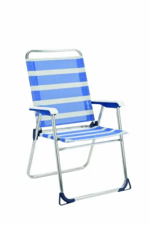 SILLON PLAYA FIJO AZUL/BLANCO