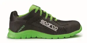 ZAPATO SEG T40 NEGRA/VERDE MAL
