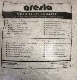 VIDRIO FILTRANTE 20KG/ 2-3MM 1