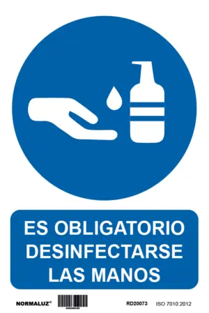 CARTEL ADH 200X300MM DESINFECT