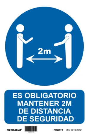 CARTEL ADH 200X300MM DISTANCIA