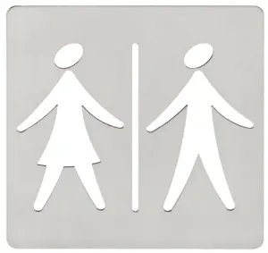 PLACA BAÑO MUJER/HOMBRE 120X12