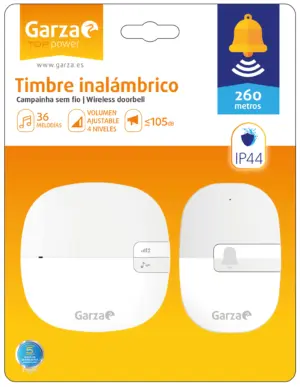TIMBRE INALAMBRICO EXT 255X60X