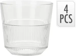 VASO 270 ML ROCAS 4 PZ