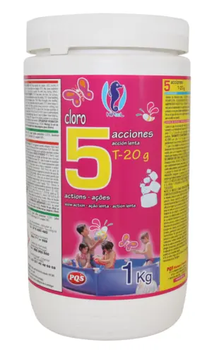 CLORO 5 ACCIONES MINIPISCINA 1