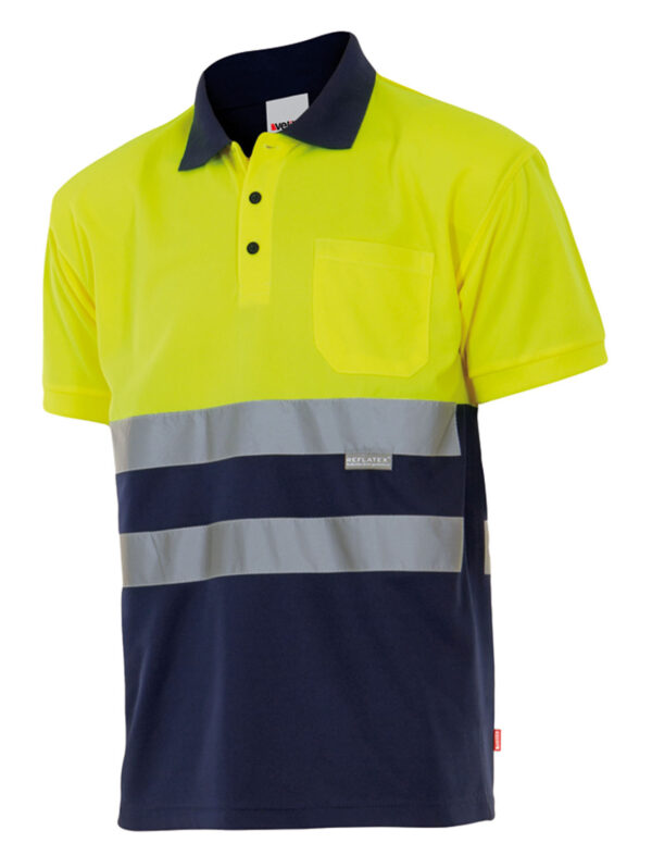 POLO TRABAJO 3XL AMARILLO FLUO