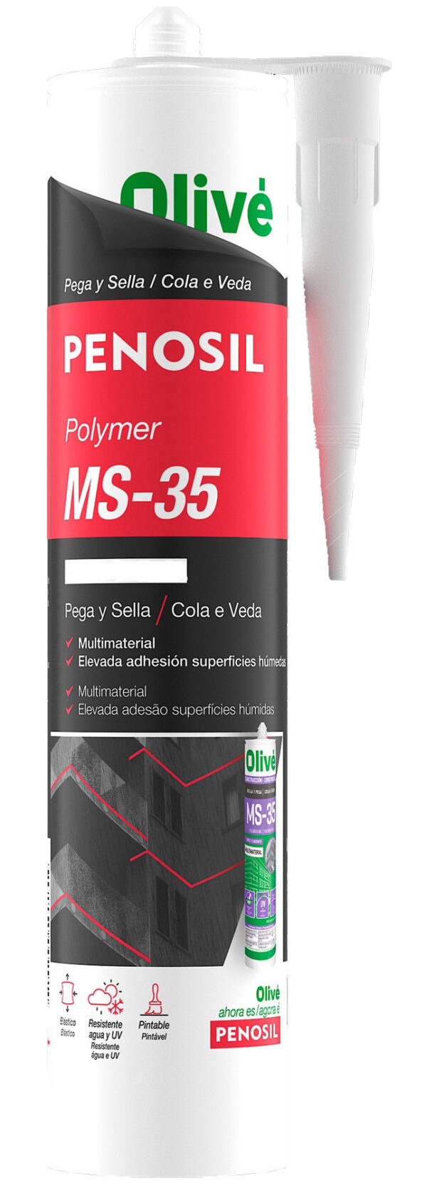ADHESIVO SELLADOR NEGRO POLIME