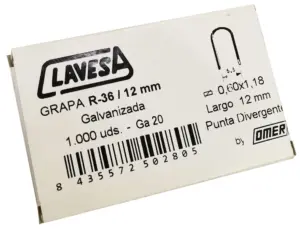GRAPA 12MM 36U 1.000 PZ