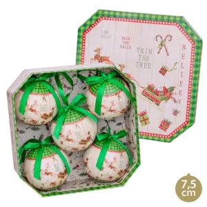 ADORNO NAVIDAD BOLAS 7,5X7,5X7