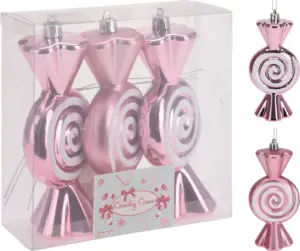 ADORNO NAVIDAD CARAMELO ROSA 3