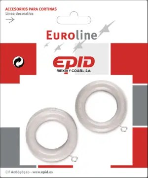 ANILLA CORTINA EUROLINE Ø26MM