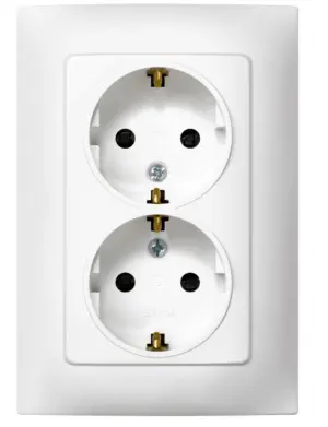 BASE ENCHUFE DOBLE SCHUKO TT E