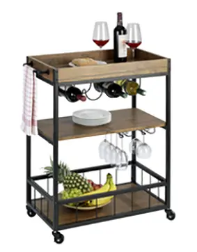 CARRO 3 ESTANTES 80X89.5X40CM