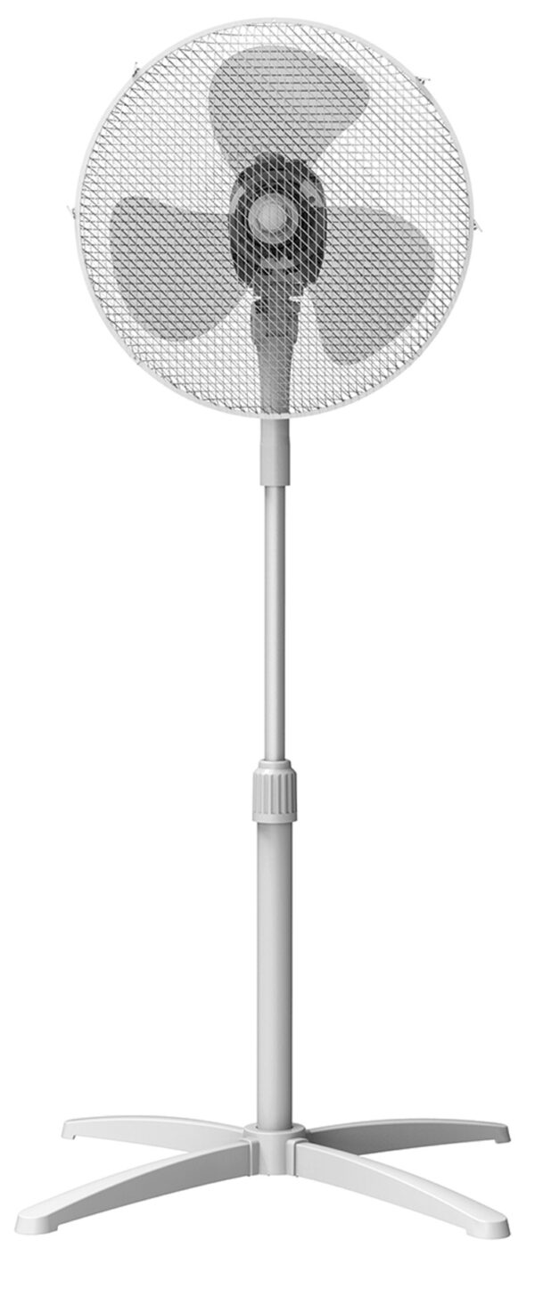 VENTILADOR PIE 40W 40 CM BLANC