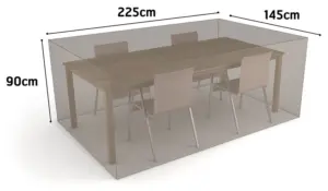 FUNDA MESA RECT + 4 SILLAS 225